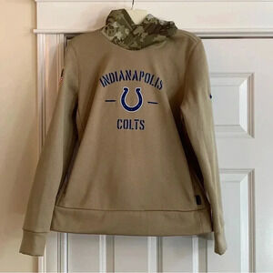 Nike Indianapolis Colts NFL Salute to Service 2019 Authentic Camo Hoodie Youth M